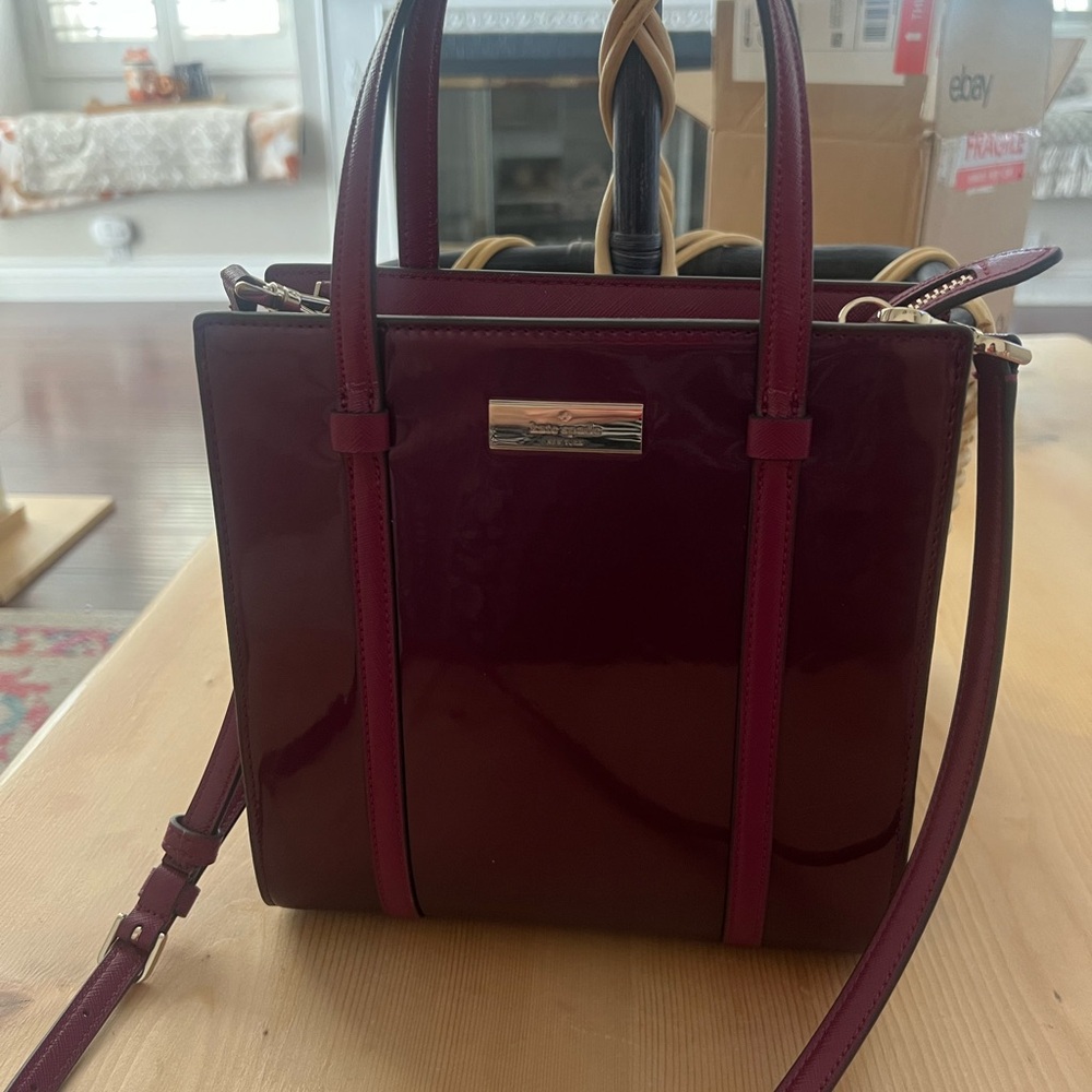 *Kate Spade* Elegant Burgundy Handbag